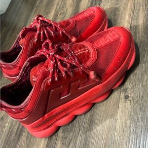 Versace Red Men's Sneakers